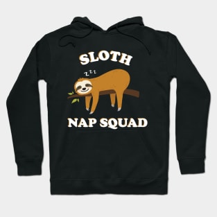 Funny Sloth Napping Squad Spirit Animal Gift Hoodie